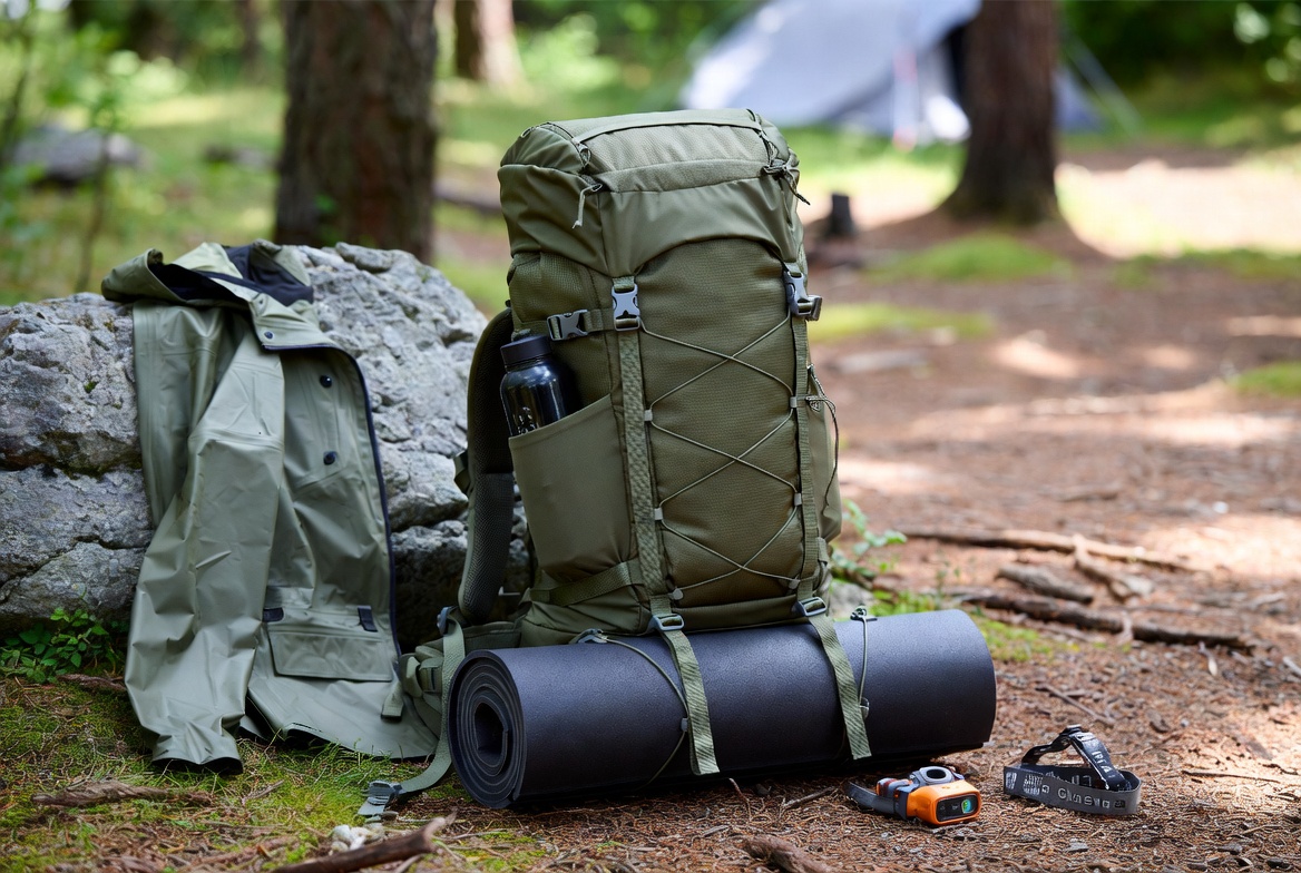 Large camping backpack for overnight trips, backpacking, and carrying outdoor gear